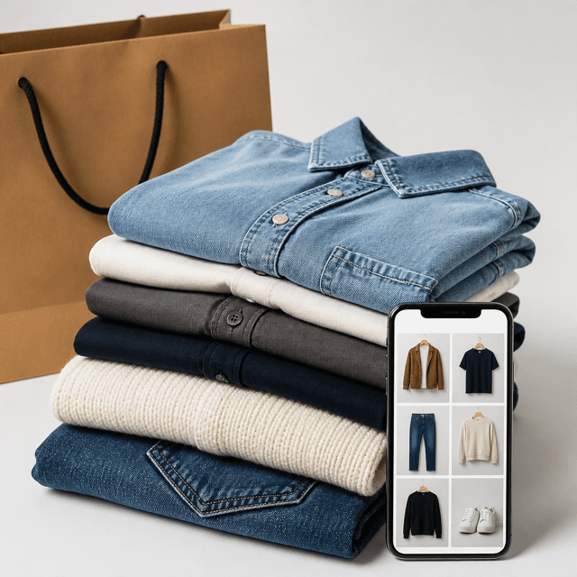 Fashion clothing ecommerce store with apparel on web and mobile