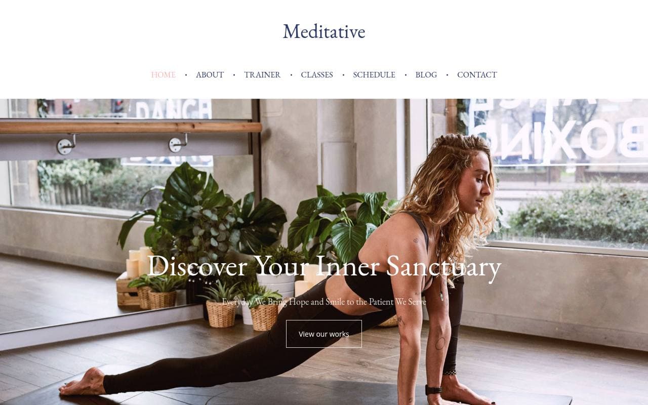 Meditative — hosted demo screenshot by TheTriFusion